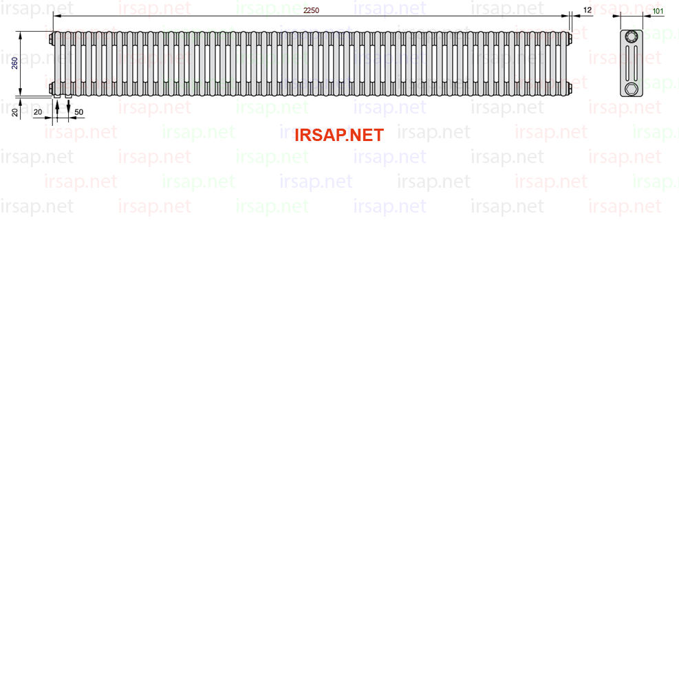 Радиатор IRSAP Tesi 30260/50 T18 CL 01
